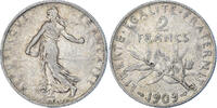 France 2 Francs Monnaie, Semeuse, Paris, Argent, Gadoury:532 -