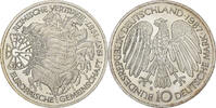 République fédérale d'Allemagne 10 Mark Monnaie, République fédérale allemande, Karlsruhe, Germany -