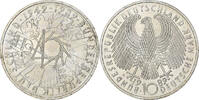 République fédérale d'Allemagne 10 Mark Karlsruhe, Argent -