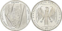 République fédérale d'Allemagne 10 Mark Hamburg, Argent, KM:176 -