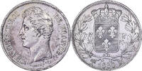 France 5 Francs Monnaie, Charles X, Marseille, Argent, Gadoury:644 -