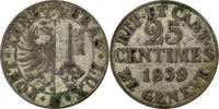 Cantons suisses 25 Centimes Monnaie, SWISS CANTONS, GENEVA, Billon, KM:129 -