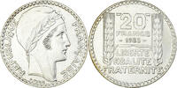 France 20 Francs Monnaie, Turin, Paris, Argent, Gadoury:852 -