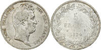 France 5 Francs Louis-Philippe, 5 Francs tête nue 1830 W, KM 735.13 -
