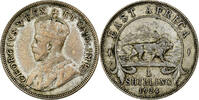 Afrique orientale britannique Shilling Monnaie, EAST AFRICA, George V, Argent, KM:21 -