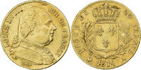 France 20 Francs Louis XVIII, Paris, Or, Gadoury:1026 -