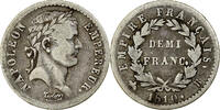 France 1/2 Franc Napoléon I, Rouen, Argent, Gadoury:399, KM:691.2 -