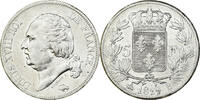France 5 Francs Monnaie, Louis XVIII, Louis XVIII, Rouen, Argent -