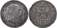 États allemands 5 Mark Allemagne, Baden, Friedrich I, 1904 G, Karlsruhe, KM 274 -