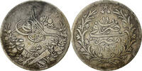 Égypte 10 Qirsh Monnaie, Abdul Hamid II, Misr, Argent -