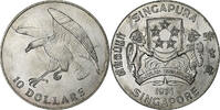 Singapour 10 Dollars Singapore Mint, Argent, KM:9.2a -