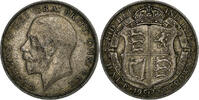 Grande-Bretagne 1/2 Crown George V, Argent, KM:818.2 -