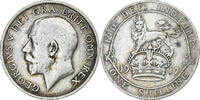 Grande-Bretagne Shilling George V, Argent, KM:816 -