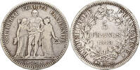 France 5 Francs Hercule, Lyon, Argent, KM:756.3 -