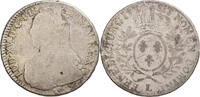 France 1/2 Ecu aux branches d'olivier Louis XV, Bayonne, Argent -