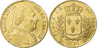France 20 Francs Louis XVIII, Paris, Or, Gadoury:1026 -