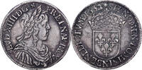 France 1/2 Ecu Monnaie, Louis XIV, 1/2 Écu à la mèche longue -
