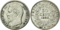 France 50 Centimes Monnaie, Napoleon III, Napoléon III, Paris -