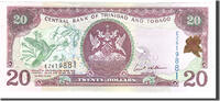 Trinité-et-Tobago 20 Dollars Billet, Trinidad and Tobago, Undated, KM:49 -