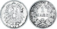 Empire allemand Mark Monnaie, Wilhelm I, Stuttgart, Argent, KM:7 -