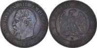 France 2 Centimes Monnaie, Napoleon III, Napoléon III, Strasbourg -