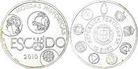 Portugal 10 Euro Lisbonne, Argent, KM:803 -