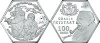 Afrique du Sud 100 Rand Monnaie, Orange free state.BE, Silver Clad -