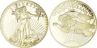 France Médaille Copy Twenty Dollars, Liberty, Copper Gilt -
