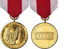 Pologne Médaille Mérite pour la Défense Nationale, Classe Or, Non circulé -