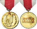 Pologne Médaille Mérite pour la Défense Nationale, Classe Or, Non circulé -