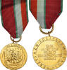Pologne Médaille Maintien de la Paix, WAR, Non circulé, Gilt -