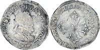 France 1/2 Franc Monnaie, Henri IV, Lyon, Argent, Sombart:4778 -