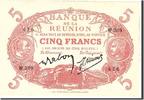 Réunion 5 Francs Billet, Undated, KM:14 -