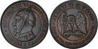 France 10 Centimes Monnaie, Napoleon III, SATIRICAL COINS, Bronze -