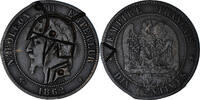 France 10 Centimes Monnaie, Napoléon III, Strasbourg, Satirique -