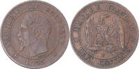 France 2 Centimes Monnaie, Napoleon III, Napoléon III, Lille, Rare -