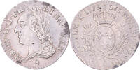 France 1/10 Ecu à la vieille tête Louis XV, Paris, Argent -