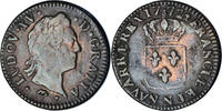 France Sol Monnaie, Louis XV, Sol à la vieille tête, Montpellier -