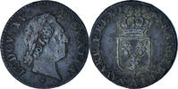 France 1/2 Sol Monnaie, Louis XV, Demi sol à la vieille tête, Paris -