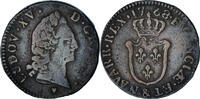 France 1/2 Sol d'Aix Monnaie, Louis XV, Aix, Cuivre -
