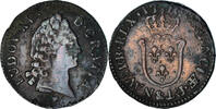 France 1/2 Sol d'Aix Monnaie, Louis XV, Aix, Cuivre, Gadoury:274 -