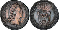 France 1/2 Sol d'Aix Monnaie, Louis XV, Aix, Cuivre, Gadoury:274 -