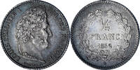 France 1/4 Franc Monnaie, Louis-Philippe, Paris, Argent -