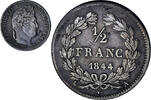 France 1/2 Franc Monnaie, Louis-Philippe, Lille, Argent, KM:741.13 -