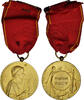 France Medaille Musique, Pacy, Très bon état, Rivet, Gilt Bronze, 40 -