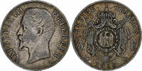 France 5 Francs Napoléon III, Napoléon III, Paris, Argent -