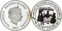 Îles Salomon 2 Dollars Elizabeth II, La Princesse au Petit Pois, BE -