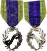France Medaille Encouragement Public, Excellent Quality, Bronze argenté, 42 -