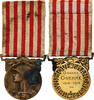 France Medaille Grande Guerre, Mauvais état, Morlon, Bronze, 33 -