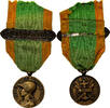 France Medaille Engagé Volontaire, WAR, Excellent Quality, Rivet, Bronze, 27 -